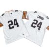 Nick Chubb 24# White Vapor Limited Stitched Jersey