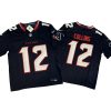 Nico Collins #12 Texans Navy Vapor FUSE Jersey Stitched