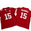 Patrick Mahomes #15 Chiefs Red Vapor FUSE Jersey Stitched