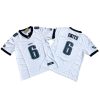 Philadelphia Eagles 6# DeVonta Smith White Vapor Jersey Stitched