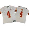 Rashee Rice #4 Kansas City Chiefs White Vapor FUSE Jersey Stitched