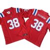 Rhamondre Stevenson New England Patriots Red Alternate Jersey Stitched