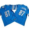 Sam LaPorta #87 Lions Vapor Jersey Stitched - Blue