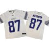 TJ Hockenson #87 Vikings Winter Warrior White Vapor FUSE Jersey Stitched