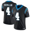 Tetairoa McMillan #4 Panthers 2025 Black Jersey Stitched