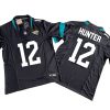 Travis Hunter Jacksonville Jaguars 2025 Draft First Round Pick Jersey Stitched- Black