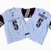 Washington Commanders Jayden Daniels White Vapor Jersey Stitched