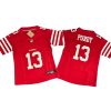 Women's Brock Purdy #13 49ers Red Vapor FUSE Jersey Stitched