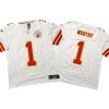 Xavier Worthy #1 Kansas City Chiefs White Vapor FUSE Jersey Stitched