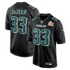 Eagles Cooper DeJean Carbon Black LIX Championship Fashion Game Player Jersey