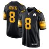 Pittsburgh Steelers Aaron Rodgers Black Alternate Game Jersey Stitched