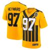 Pittsburgh Steelers Cameron Heyward Gold Alternate 1933 Throwback Game Jersey Stitched