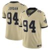 New Orleans Saints Cameron Jordan Gold Alternate Gameday Golds Alternate Limited Jersey Stiched