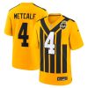 Pittsburgh Steelers DK Metcalf Gold Alternate 1933 Throwback Game Jersey Stitched