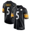 Pittsburgh Steelers Jalen Ramsey Black Team Game Jersey Stitched