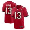 Tampa Bay Buccaneers Mike Evans Red 50th Season Team Game Jersey Stitched