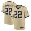 New Orleans Saints Rashid Shaheed Gold Gameday Golds Alternate Game Player Jersey Stitched
