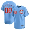 Chicago Cubs Custom Baby Blue 2nd Alternate Limited Stitched Jersey