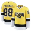 Bruins David Pastrnak Gold 2026 Stadium Series Jersey Stitched