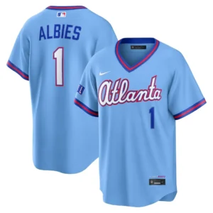 Braves Ozzie Albies Powder Blue 2026 City Connect Jersey Stitched