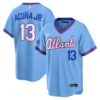 Braves Ronald Acuña Jr. Powder Blue 2026 City Connect Jersey Stitched