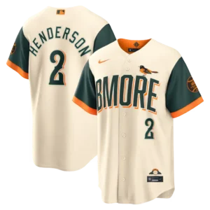 Orioles Gunnar Henderson Natural 2026 City Connect Jersey Stitched