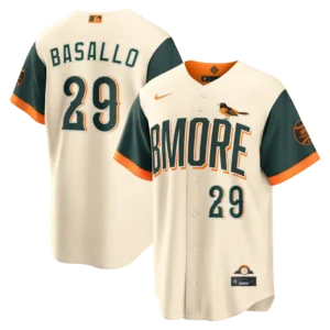 Orioles Samuel Basallo Natural 2026 City Connect Jersey Stitched