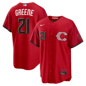 Reds Hunter Greene Red 2026 City Connect Jersey Stitched