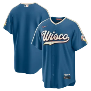 Brewers Mineral Blue 2026 City Connect Jersey Stitched