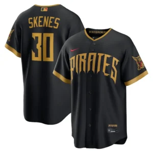 Pirates Paul Skenes Black 2026 City Connect Jersey Stitched