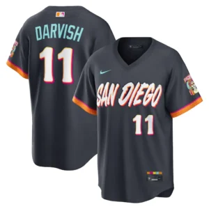 Padres Yu Darvish Obsidian 2026 City Connect Jersey Stitched