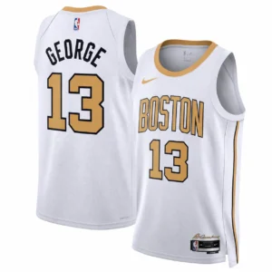 Celtics 2026 Paul George White City Edition Stitched Jersey
