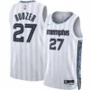 Cameron Boozer #27 Memphis Grizzlies White 2025-26 City Edition Stitched Jersey