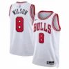 Chicago Bulls 2026 Caleb Wilson White Stitched Jersey
