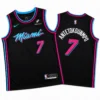Giannis Antetokounmpo #7 Miami Heat 2025-26 Black City Edition Jersey