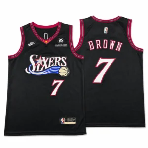 Jaylen Brown 76ers Black 2026 Classic Edition Stitched Jersey