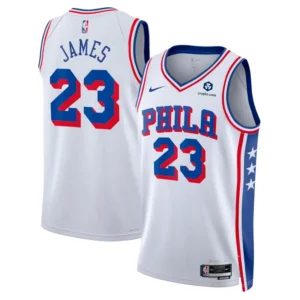 Lebron James Philadelphia 76ers Association Edition Stitched Jersey - White