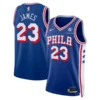 Lebron James Philadelphia 76ers Icon Edition Stitched Jersey - Royal